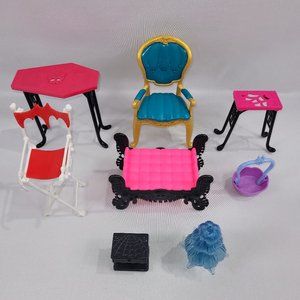 Monster High & Ever After High Doll House Playset Furniture Lot